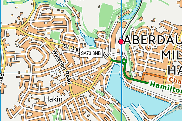 SA73 3NB map - OS VectorMap District (Ordnance Survey)