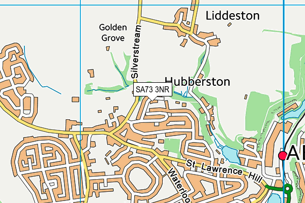 SA73 3NR map - OS VectorMap District (Ordnance Survey)