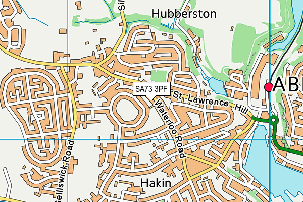 SA73 3PF map - OS VectorMap District (Ordnance Survey)