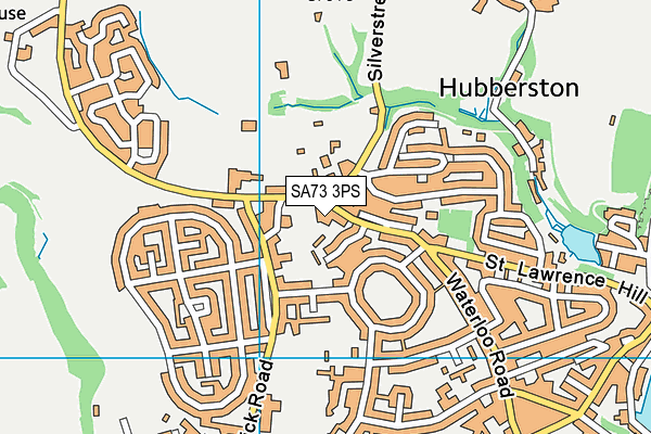 SA73 3PS map - OS VectorMap District (Ordnance Survey)