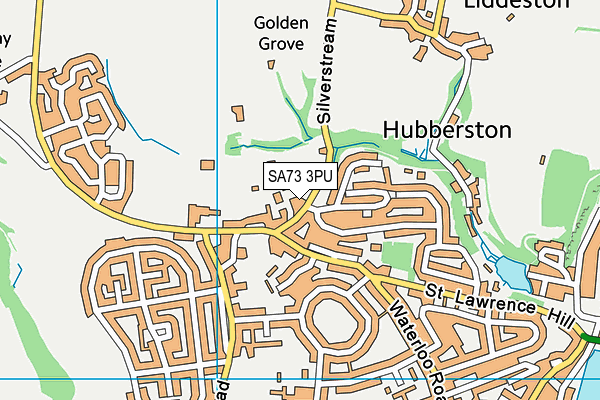 SA73 3PU map - OS VectorMap District (Ordnance Survey)