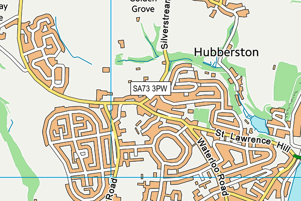 SA73 3PW map - OS VectorMap District (Ordnance Survey)