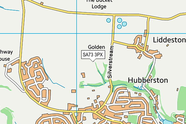 SA73 3PX map - OS VectorMap District (Ordnance Survey)