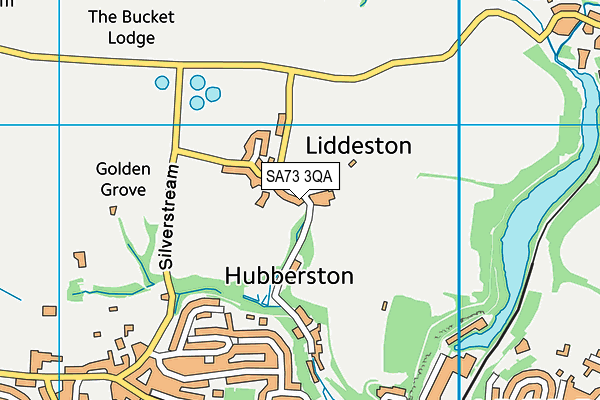 SA73 3QA map - OS VectorMap District (Ordnance Survey)