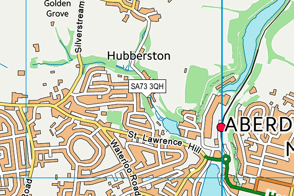 SA73 3QH map - OS VectorMap District (Ordnance Survey)