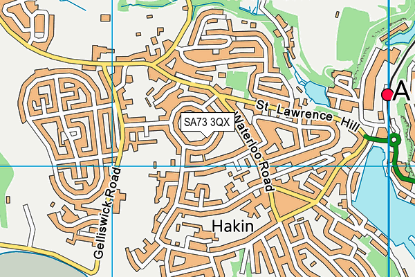 SA73 3QX map - OS VectorMap District (Ordnance Survey)