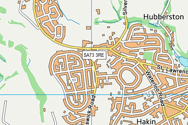 SA73 3RE map - OS VectorMap District (Ordnance Survey)