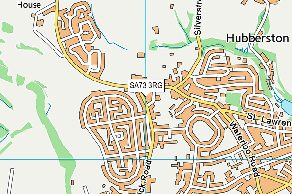SA73 3RG map - OS VectorMap District (Ordnance Survey)