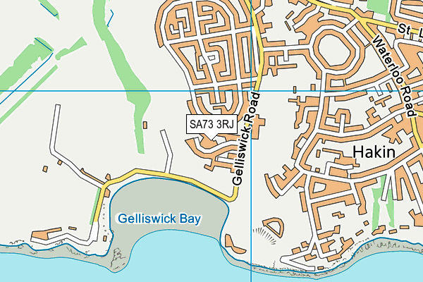 SA73 3RJ map - OS VectorMap District (Ordnance Survey)
