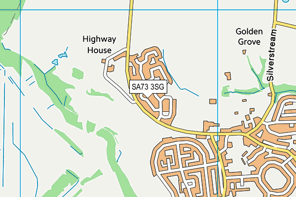 SA73 3SG map - OS VectorMap District (Ordnance Survey)