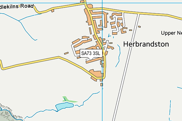 SA73 3SL map - OS VectorMap District (Ordnance Survey)