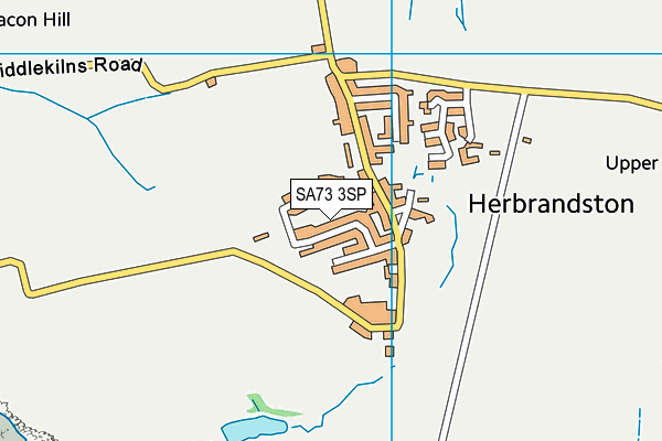 SA73 3SP map - OS VectorMap District (Ordnance Survey)
