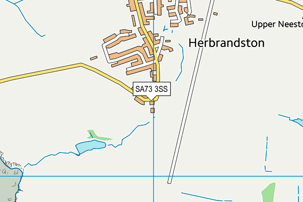 SA73 3SS map - OS VectorMap District (Ordnance Survey)