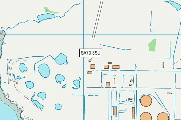 SA73 3SU map - OS VectorMap District (Ordnance Survey)