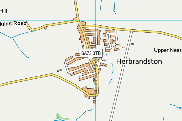 SA73 3TB map - OS VectorMap District (Ordnance Survey)