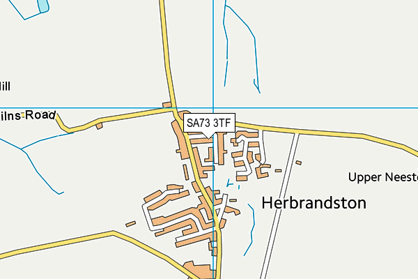 SA73 3TF map - OS VectorMap District (Ordnance Survey)