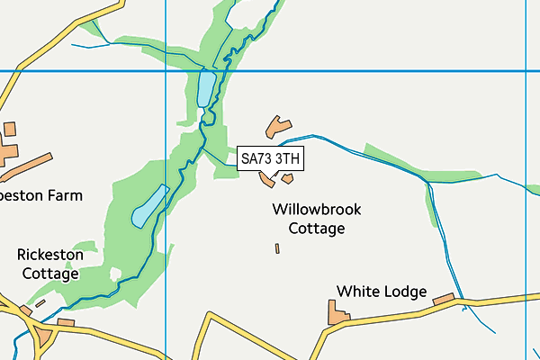 SA73 3TH map - OS VectorMap District (Ordnance Survey)