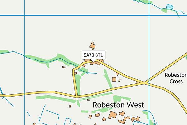 SA73 3TL map - OS VectorMap District (Ordnance Survey)