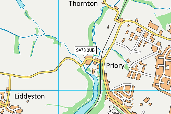 SA73 3UB map - OS VectorMap District (Ordnance Survey)