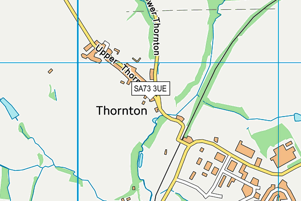 SA73 3UE map - OS VectorMap District (Ordnance Survey)