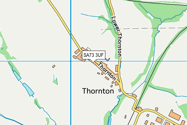 SA73 3UF map - OS VectorMap District (Ordnance Survey)