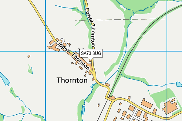 SA73 3UG map - OS VectorMap District (Ordnance Survey)