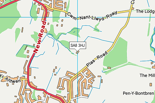 SA8 3HJ map - OS VectorMap District (Ordnance Survey)