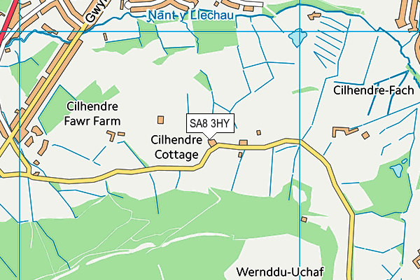 SA8 3HY map - OS VectorMap District (Ordnance Survey)