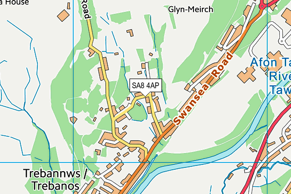 SA8 4AP map - OS VectorMap District (Ordnance Survey)