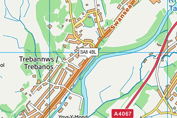 SA8 4BL map - OS VectorMap District (Ordnance Survey)