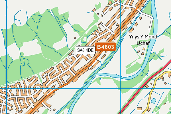 SA8 4DE map - OS VectorMap District (Ordnance Survey)