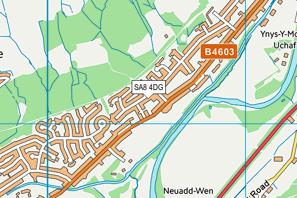 SA8 4DG map - OS VectorMap District (Ordnance Survey)