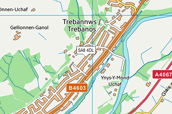SA8 4DL map - OS VectorMap District (Ordnance Survey)