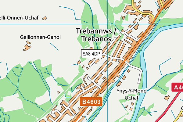 SA8 4DP map - OS VectorMap District (Ordnance Survey)