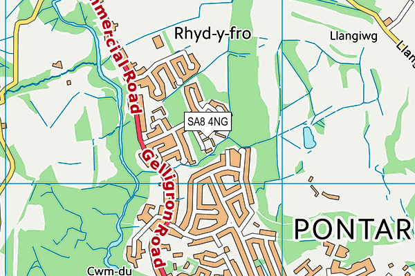 SA8 4NG map - OS VectorMap District (Ordnance Survey)