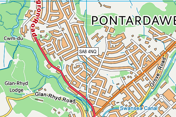 SA8 4NQ map - OS VectorMap District (Ordnance Survey)