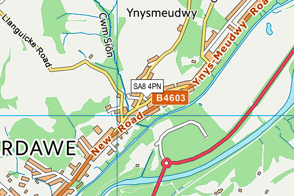 SA8 4PN map - OS VectorMap District (Ordnance Survey)