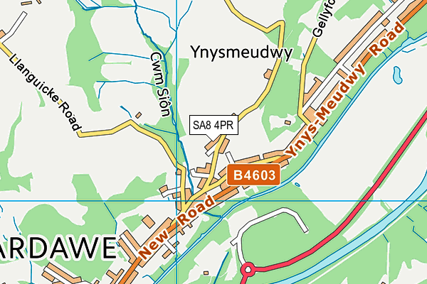 SA8 4PR map - OS VectorMap District (Ordnance Survey)