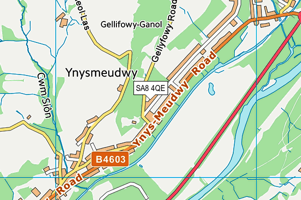 SA8 4QE map - OS VectorMap District (Ordnance Survey)