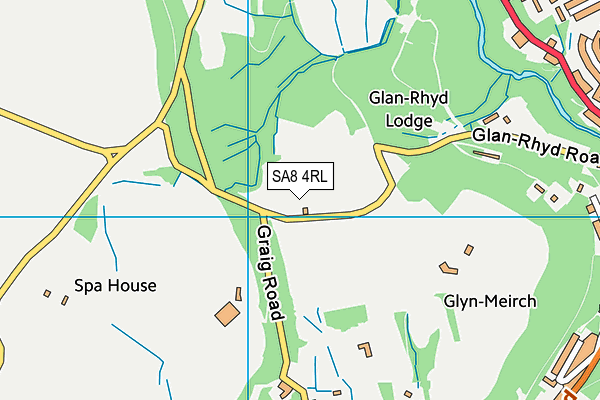 SA8 4RL map - OS VectorMap District (Ordnance Survey)