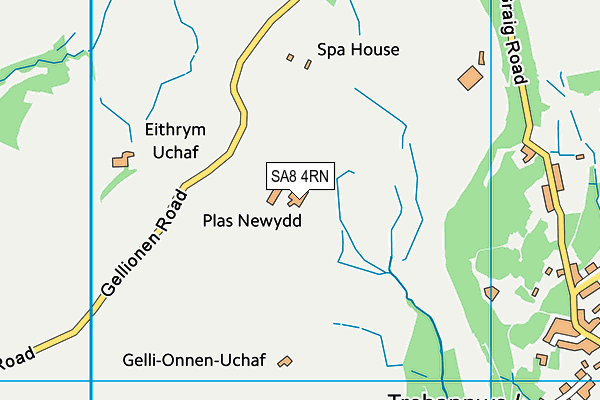 SA8 4RN map - OS VectorMap District (Ordnance Survey)