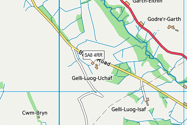 SA8 4RR map - OS VectorMap District (Ordnance Survey)