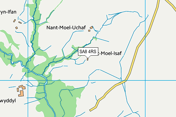 SA8 4RS map - OS VectorMap District (Ordnance Survey)