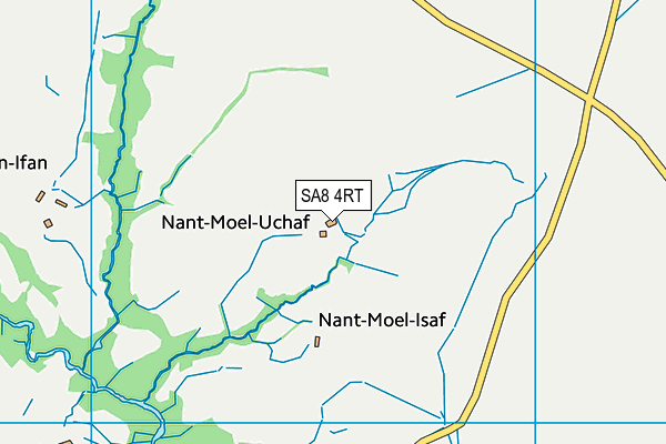 SA8 4RT map - OS VectorMap District (Ordnance Survey)