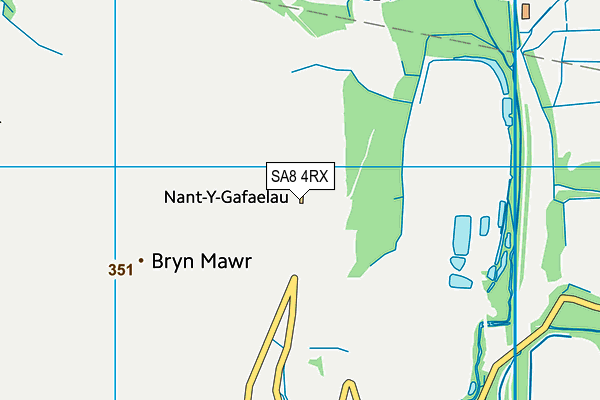 SA8 4RX map - OS VectorMap District (Ordnance Survey)