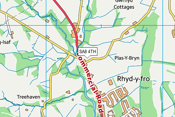 SA8 4TH map - OS VectorMap District (Ordnance Survey)