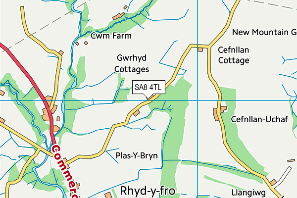 SA8 4TL map - OS VectorMap District (Ordnance Survey)