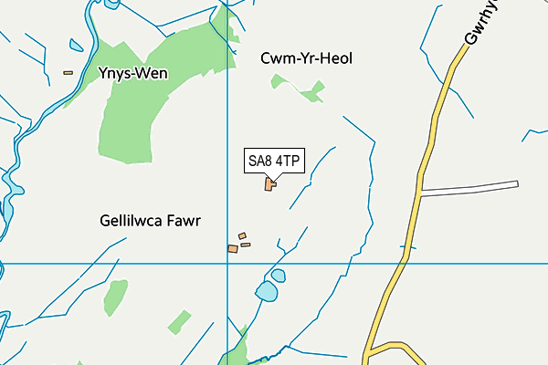 SA8 4TP map - OS VectorMap District (Ordnance Survey)