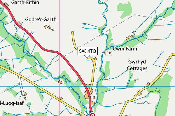 SA8 4TQ map - OS VectorMap District (Ordnance Survey)