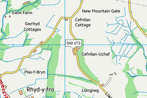 SA8 4TS map - OS VectorMap District (Ordnance Survey)